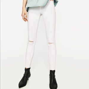 Zara high elastic white jegging NWOT